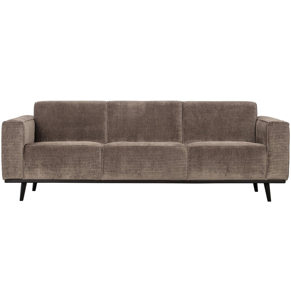 STATEMENT 3-ZITS BANK 230 CM RIBSTOF TAUPE