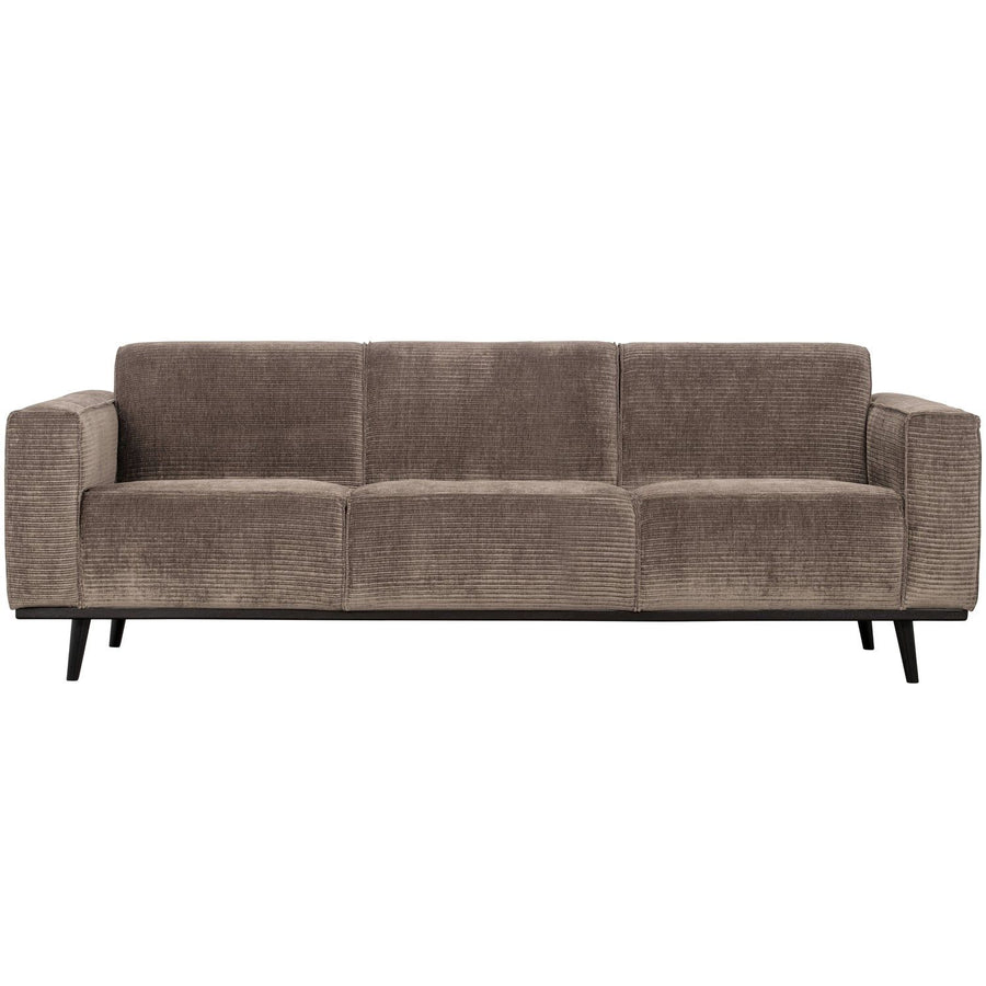 STATEMENT 3-ZITS BANK 230 CM RIBSTOF TAUPE