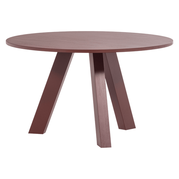 RHONDA EETTAFEL O129 CM EIKEN BORDEAUXROOD [fsc]