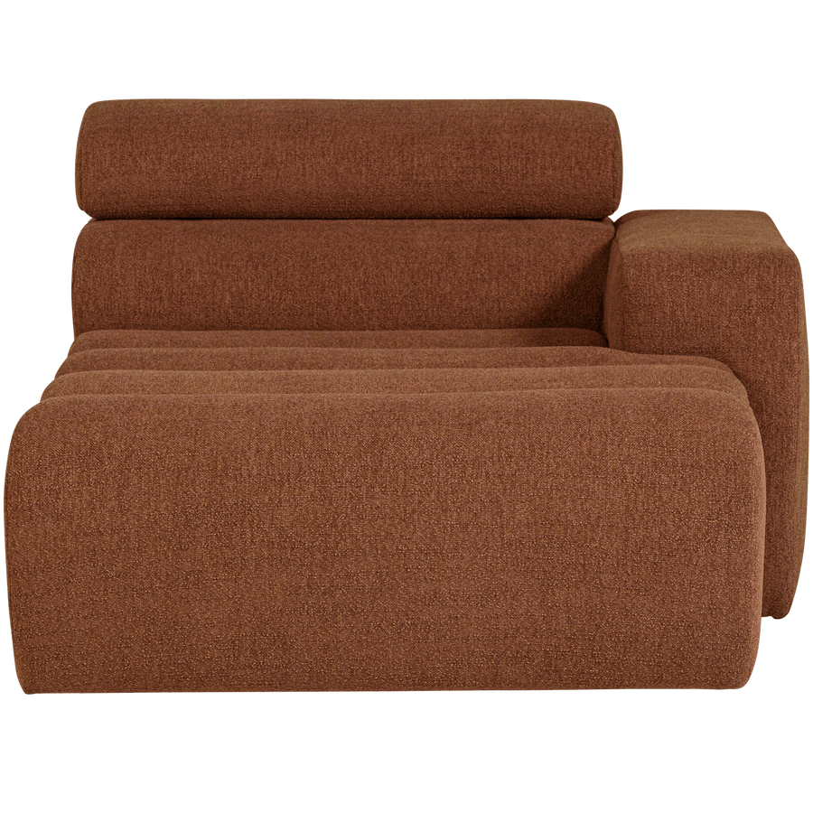 NOVI CHAISE LONGUE ELEMENT ARM RECHTS BOUCLE TERRA