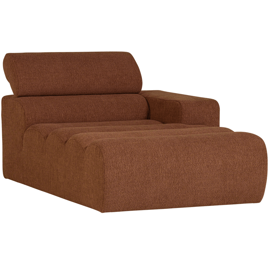 NOVI CHAISE LONGUE ELEMENT ARM RECHTS BOUCLE TERRA