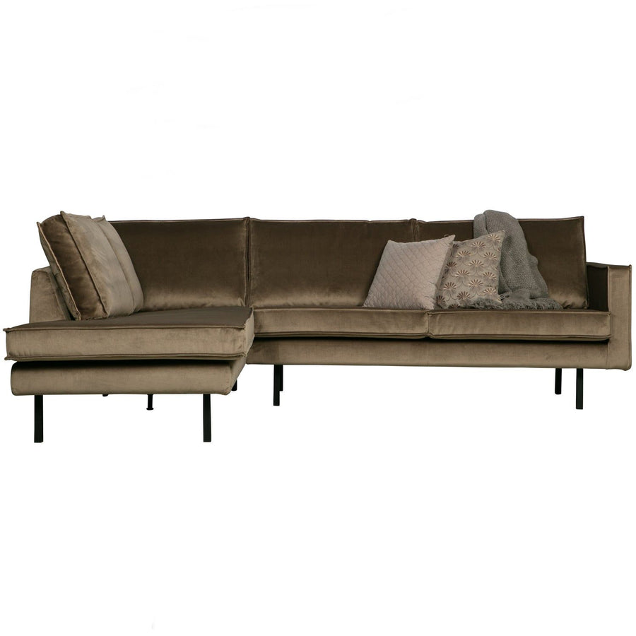 RODEO HOEKBANK LINKS VELVET TAUPE