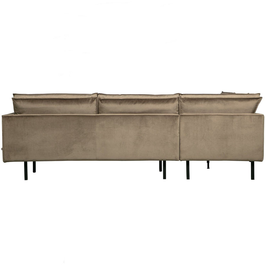 RODEO HOEKBANK LINKS VELVET TAUPE