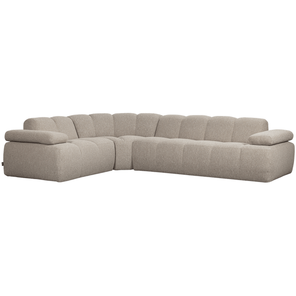 MOJO HOEKBANK LINKS BOUCLE BEIGE MELANGE