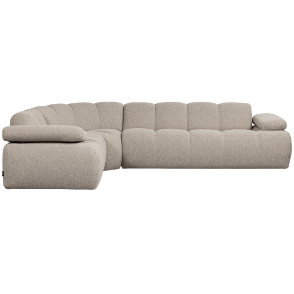 MOJO HOEKBANK LINKS BOUCLE BEIGE MELANGE
