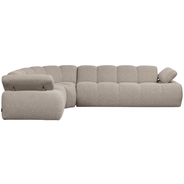 MOJO HOEKBANK LINKS BOUCLE BEIGE MELANGE