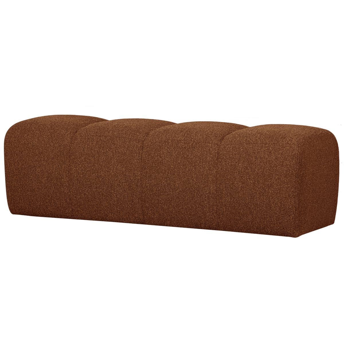 MOJO EETBANK 164 CM BOUCLE ROESTBRUIN MELANGE
