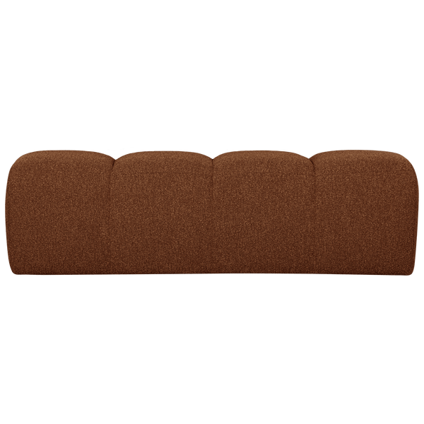 MOJO EETBANK 164 CM BOUCLE ROESTBRUIN MELANGE