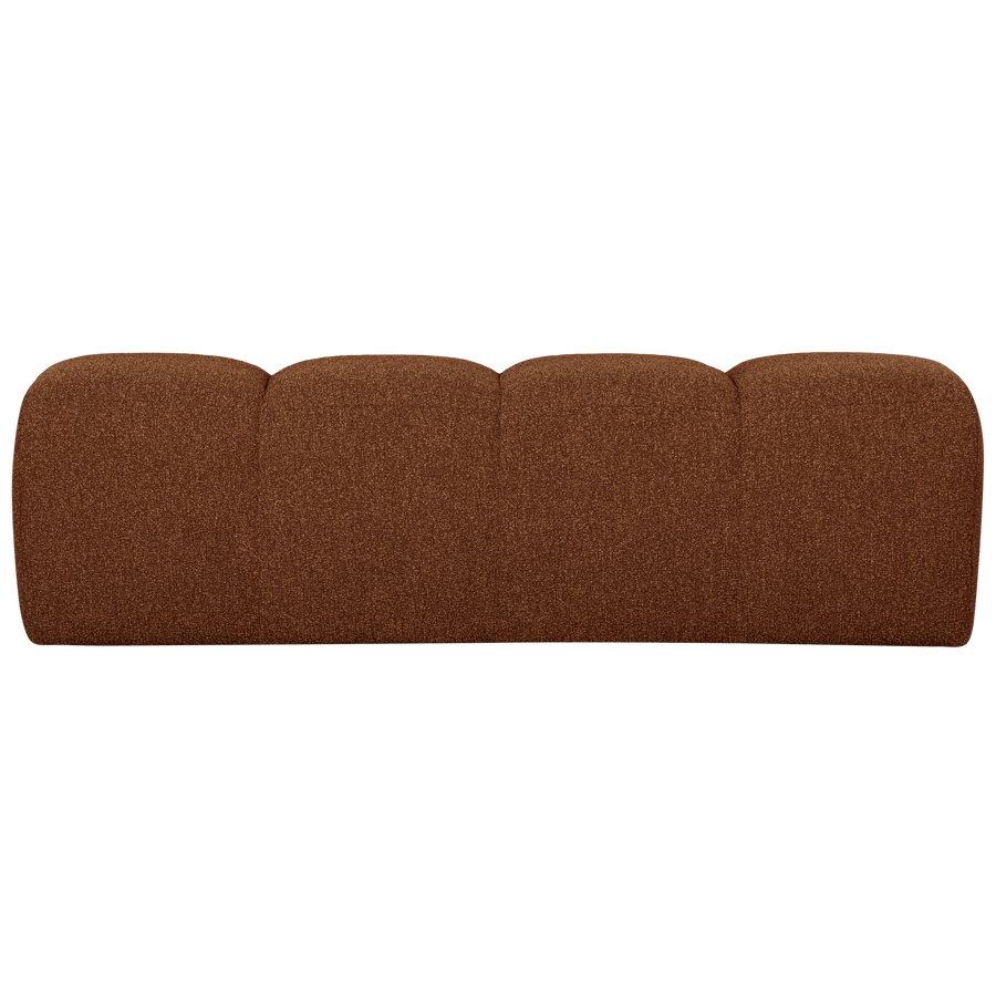 MOJO EETBANK 164 CM BOUCLE ROESTBRUIN MELANGE