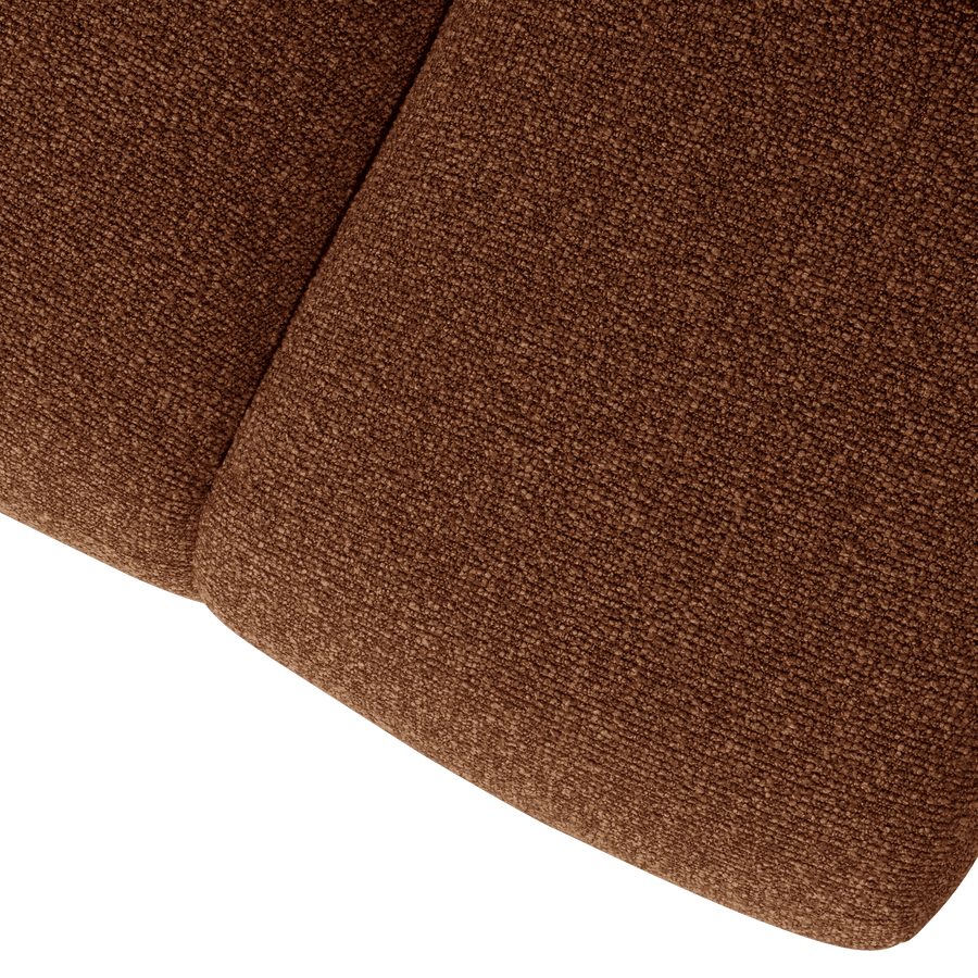 MOJO EETBANK 164 CM BOUCLE ROESTBRUIN MELANGE