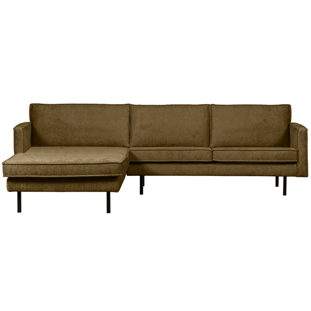 RODEO CHAISE LONGUE BANK LINKS STRUCTURE VELVET BRASS