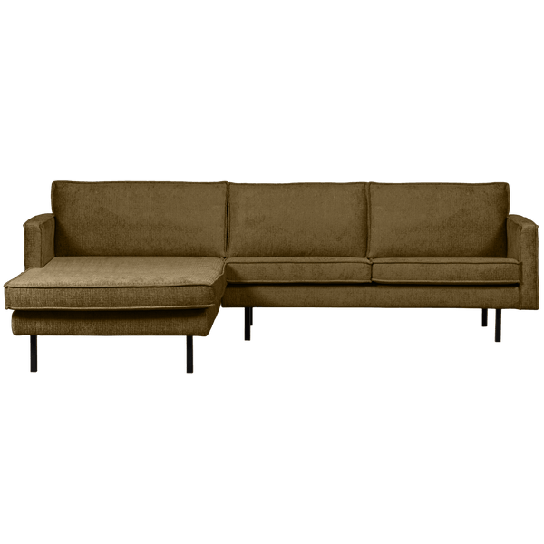 RODEO CHAISE LONGUE BANK LINKS STRUCTURE VELVET BRASS
