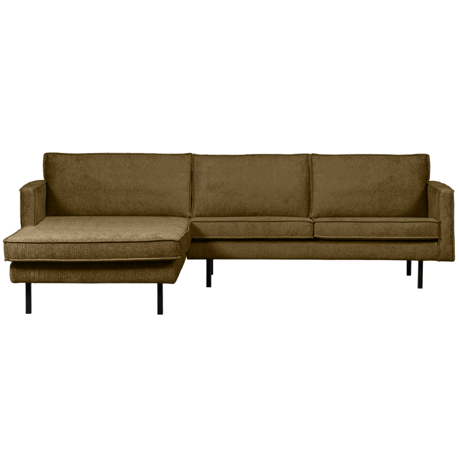 RODEO CHAISE LONGUE BANK LINKS STRUCTURE VELVET BRASS
