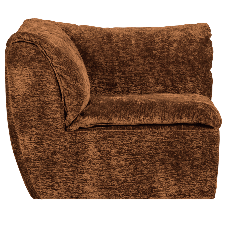 BAGGY HOEKELEMENT 3D CHENILLE MIDDENBRUIN