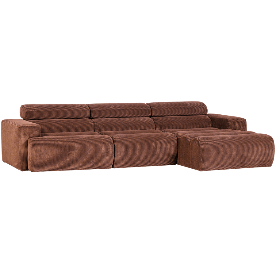NOVI CHAISE LONGUE BANK RECHTS RIBSTOF TERRA