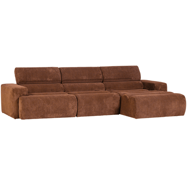 NOVI CHAISE LONGUE BANK RECHTS RIBSTOF TERRA