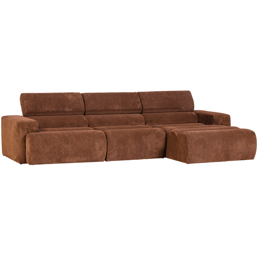 NOVI CHAISE LONGUE BANK RECHTS RIBSTOF TERRA