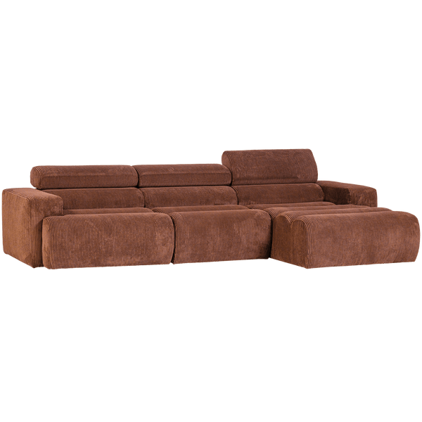 NOVI CHAISE LONGUE BANK RECHTS RIBSTOF TERRA