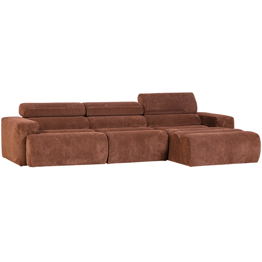 NOVI CHAISE LONGUE BANK RECHTS RIBSTOF TERRA