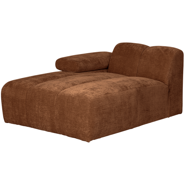MOJO CHAISE LONGUE ELEMENT LINKS RIBSTOF ROESTBRUIN