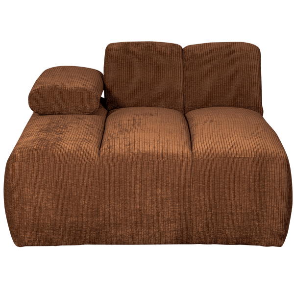 MOJO CHAISE LONGUE ELEMENT LINKS RIBSTOF ROESTBRUIN