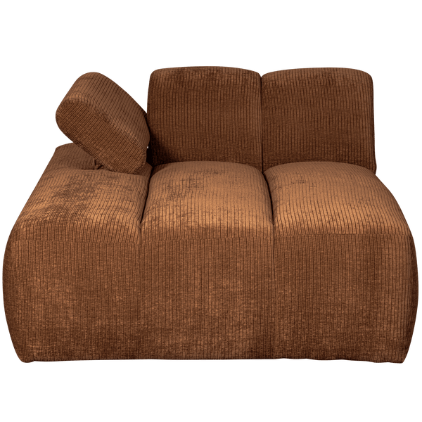 MOJO CHAISE LONGUE ELEMENT LINKS RIBSTOF ROESTBRUIN