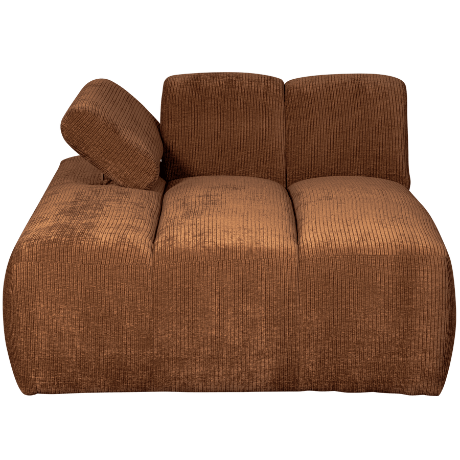 MOJO CHAISE LONGUE ELEMENT LINKS RIBSTOF ROESTBRUIN