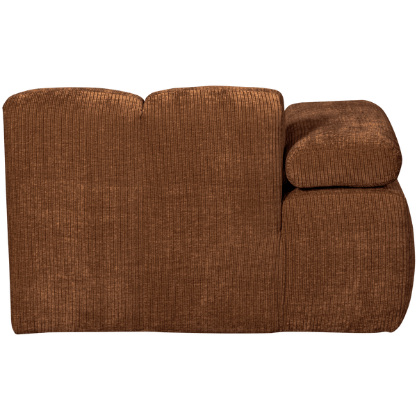 MOJO CHAISE LONGUE ELEMENT LINKS RIBSTOF ROESTBRUIN