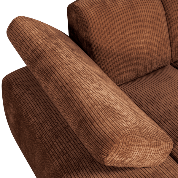 MOJO CHAISE LONGUE ELEMENT LINKS RIBSTOF ROESTBRUIN