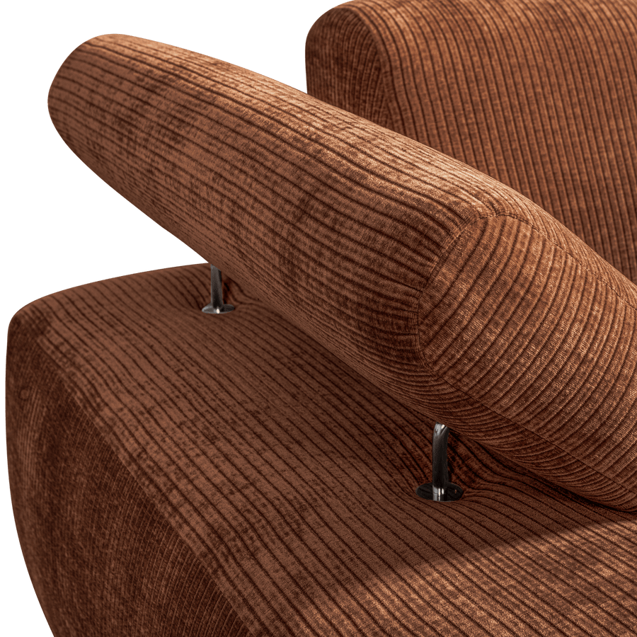 MOJO CHAISE LONGUE ELEMENT LINKS RIBSTOF ROESTBRUIN