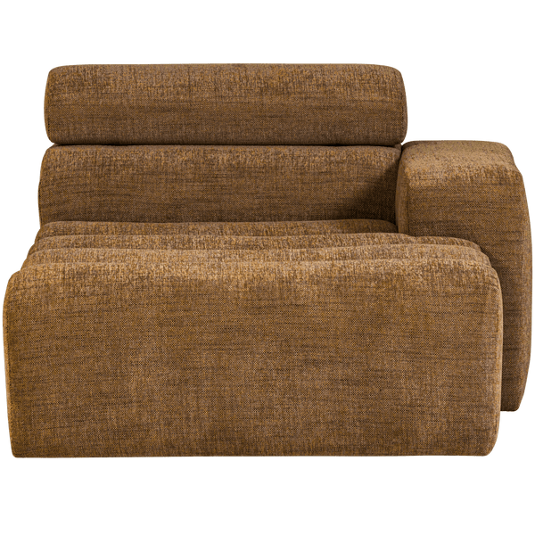 NOVI CHAISE LONGUE ELEMENT ARM RECHTS KARAMELBRUIN MELANGE