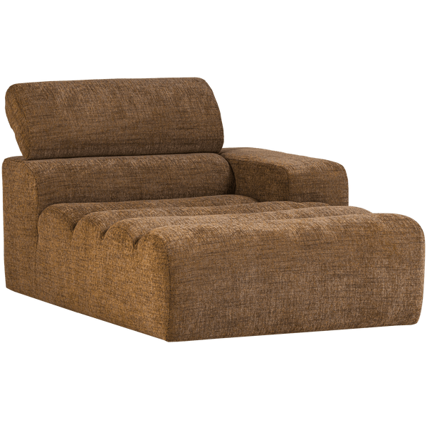NOVI CHAISE LONGUE ELEMENT ARM RECHTS KARAMELBRUIN MELANGE