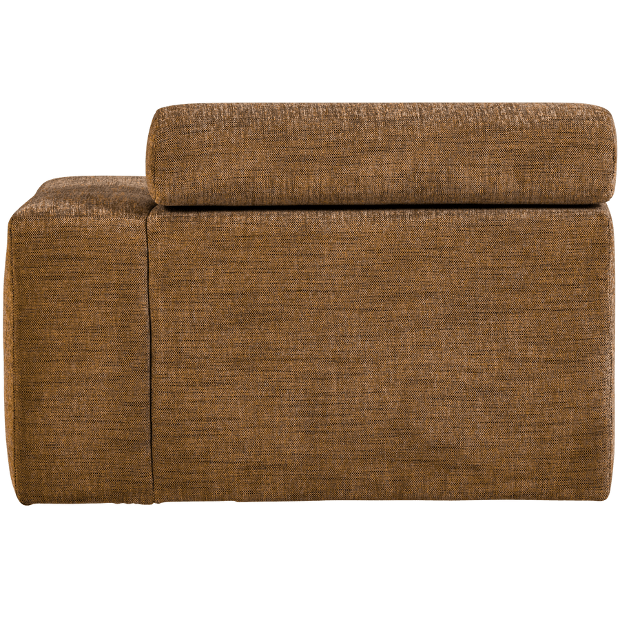 NOVI CHAISE LONGUE ELEMENT ARM RECHTS KARAMELBRUIN MELANGE