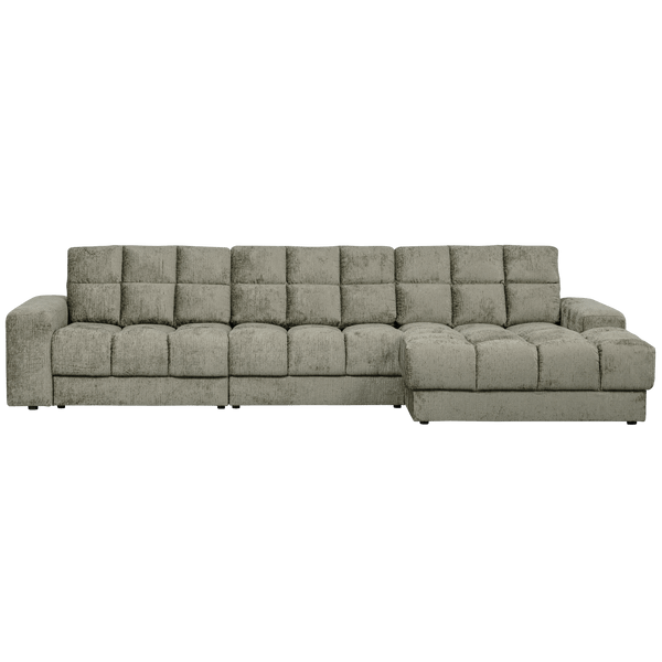 SECOND DATE CHAISE LONGUE RECHTS STRUCTURE VELVET FROST