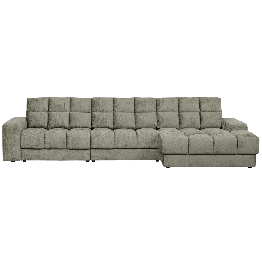 SECOND DATE CHAISE LONGUE RECHTS STRUCTURE VELVET FROST