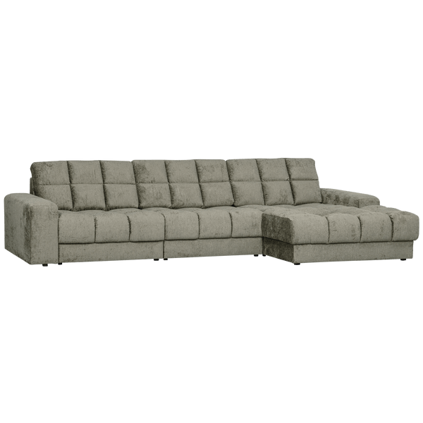 SECOND DATE CHAISE LONGUE RECHTS STRUCTURE VELVET FROST