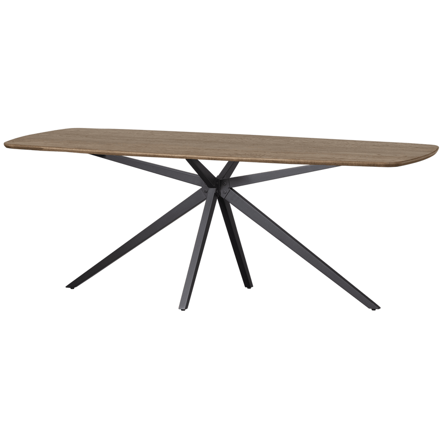 TABLO EETTAFEL DEENS OVAAL VJ 220x100CM CASHMERE BROWN [fsc]