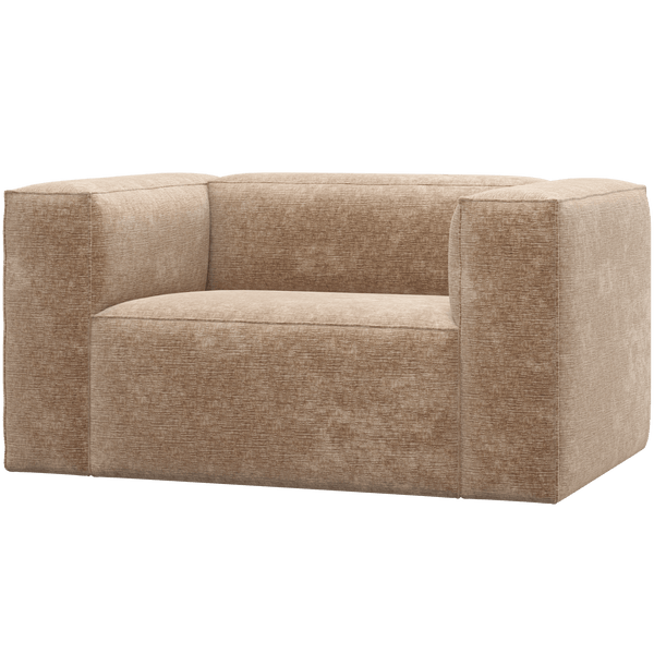 BEAN FAUTEUIL CHENILLE VELVET PERZIKROZE
