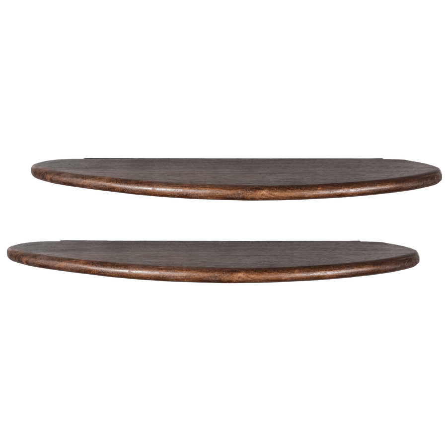 LAYER WANDPLANKEN MANGOHOUT WALNOOT - SET VAN 2