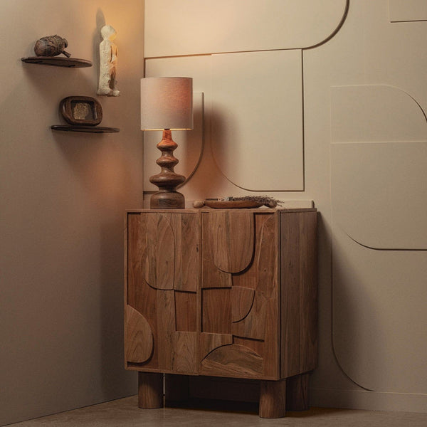 LAYER WANDPLANKEN MANGOHOUT WALNOOT - SET VAN 2