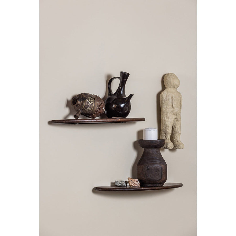 LAYER WANDPLANKEN MANGOHOUT WALNOOT - SET VAN 2
