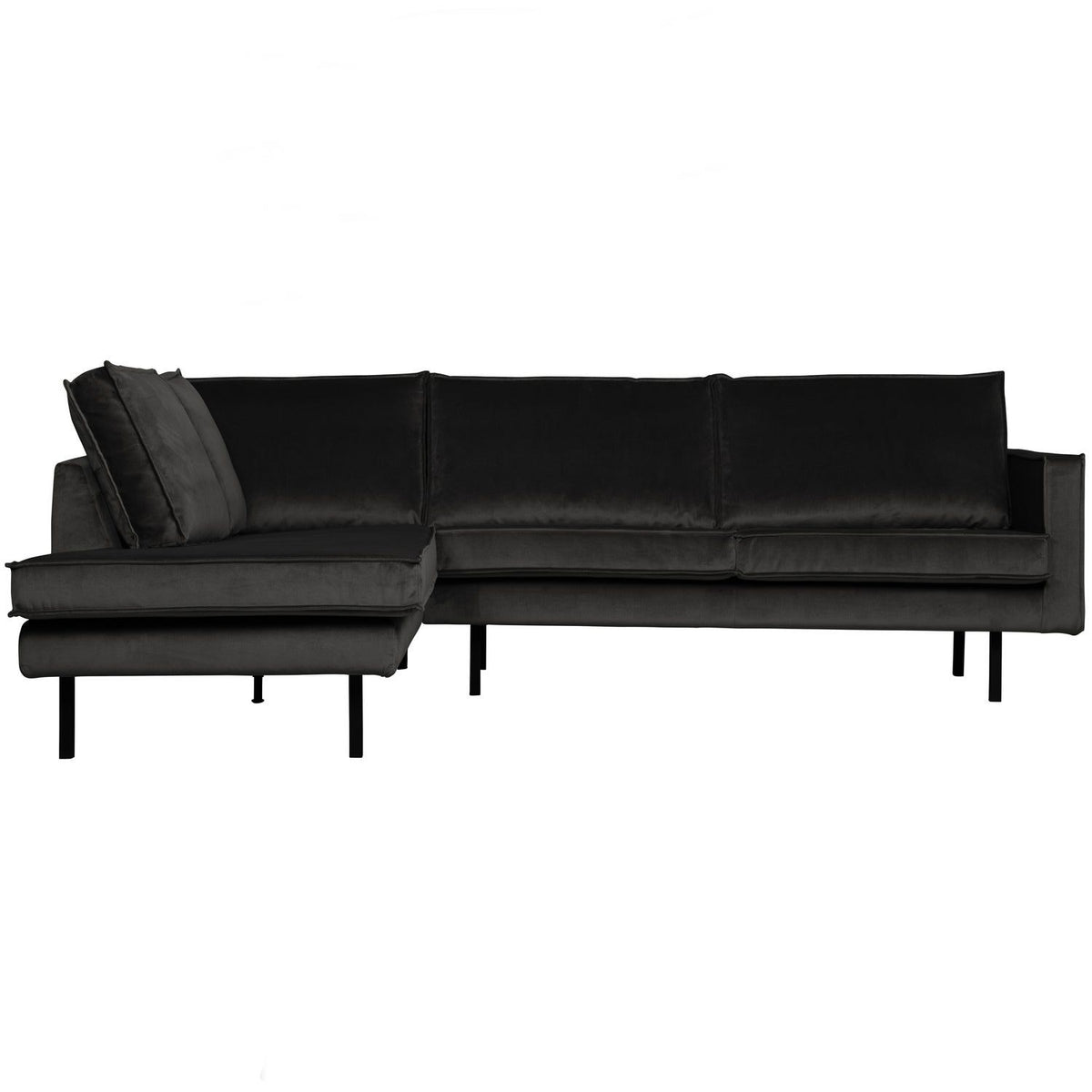 RODEO HOEKBANK LINKS VELVET ANTRACIET