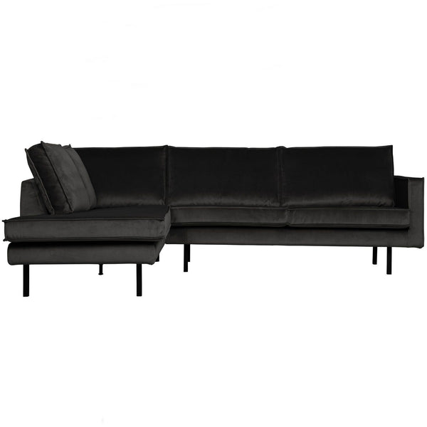 RODEO HOEKBANK LINKS VELVET ANTRACIET