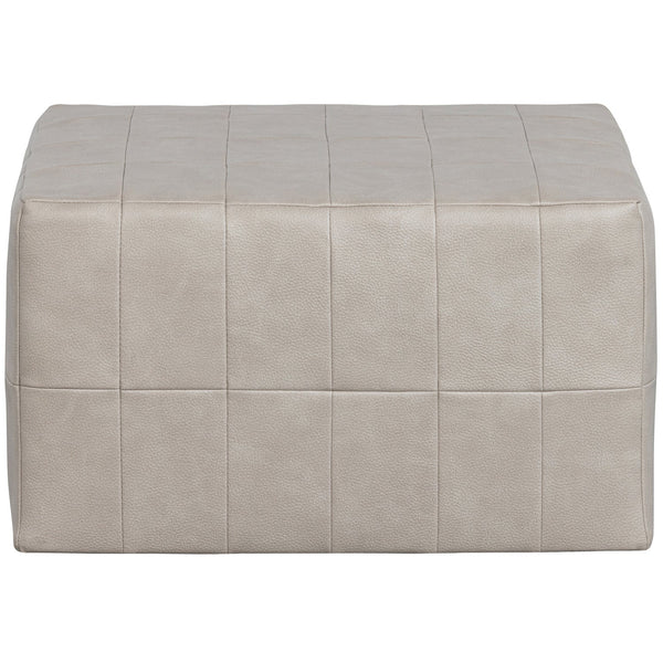 PATCHWORK POEF LEERLOOK NATUREL