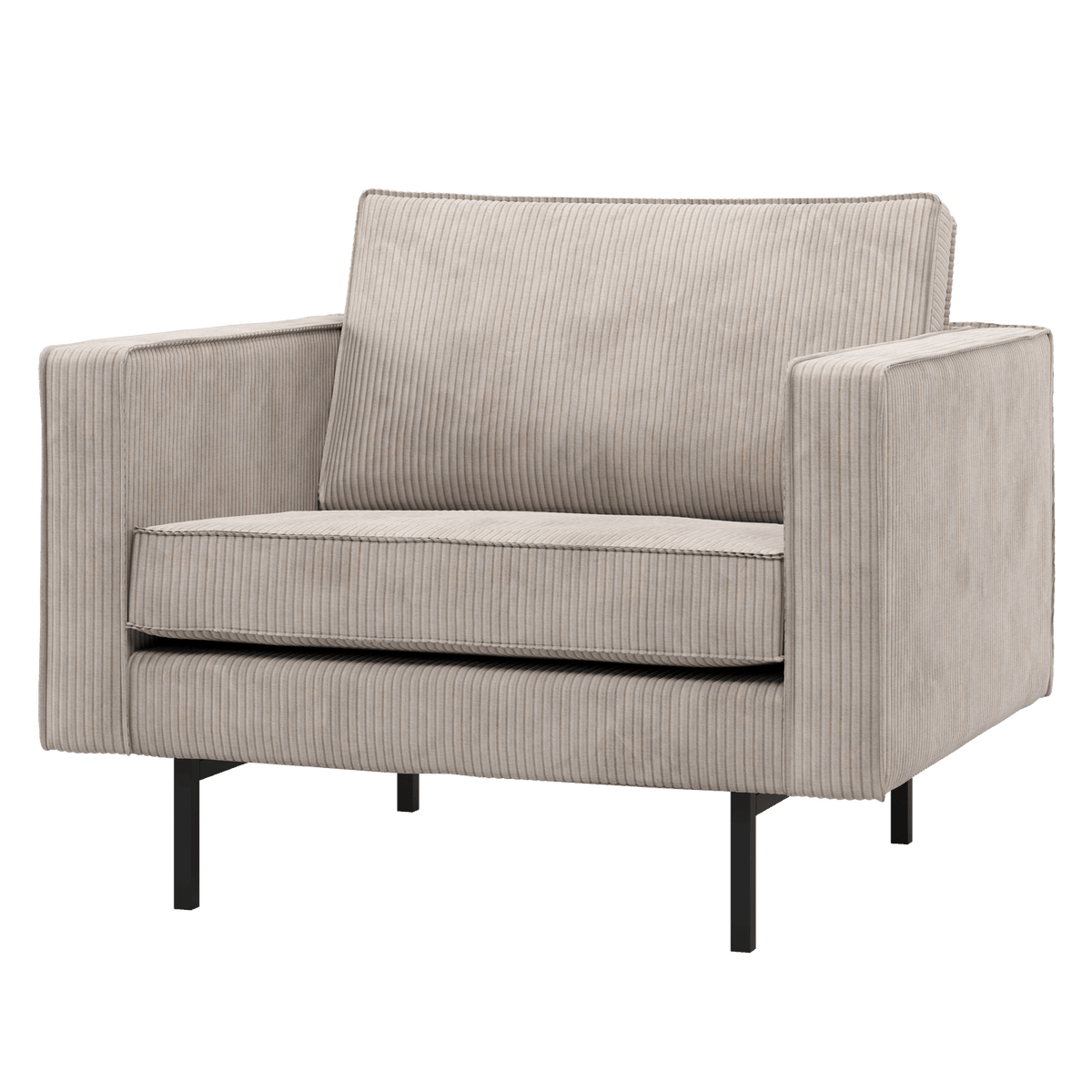 RODEO FAUTEUIL RIBSTOF ECRU