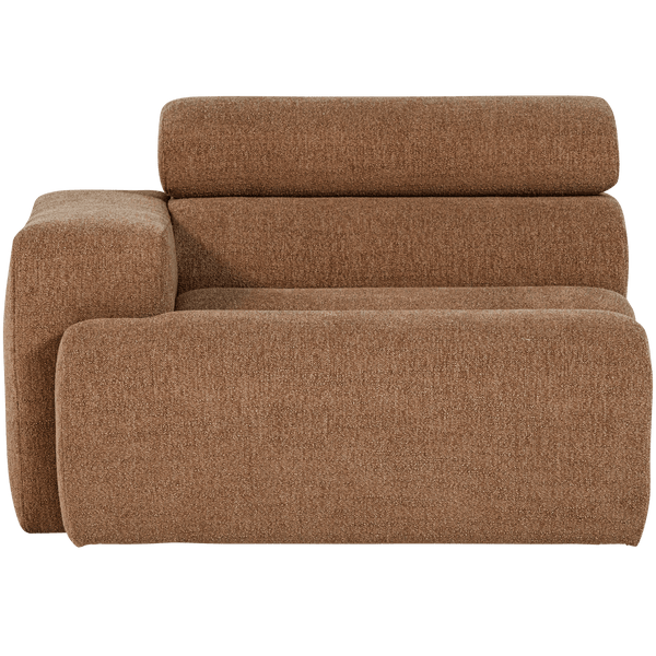 NOVI 1-ZITS ELEMENT ARM LINKS BOUCLE KARAMELBRUIN