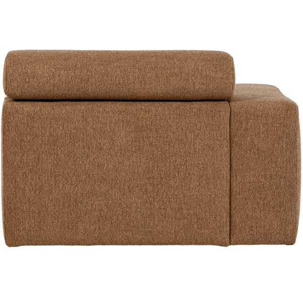 NOVI 1-ZITS ELEMENT ARM LINKS BOUCLE KARAMELBRUIN