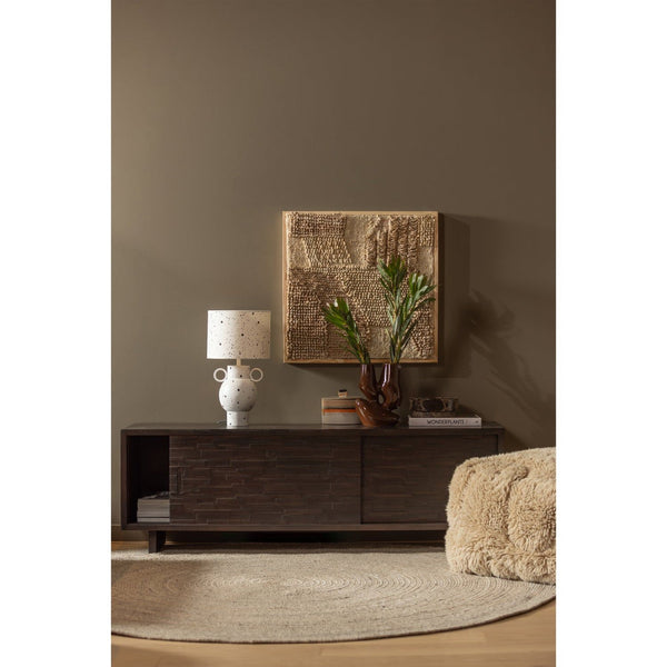 UTOPIA VLOERKLEED ROND NATUREL O200 CM