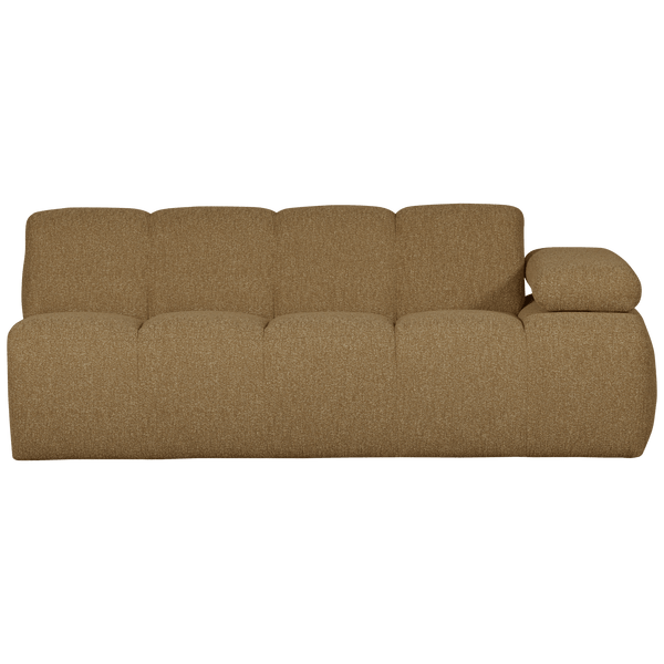 MOJO 2-ZITS ELEMENT ARM RECHTS BOUCLE GEEL/BRUIN MELANGE