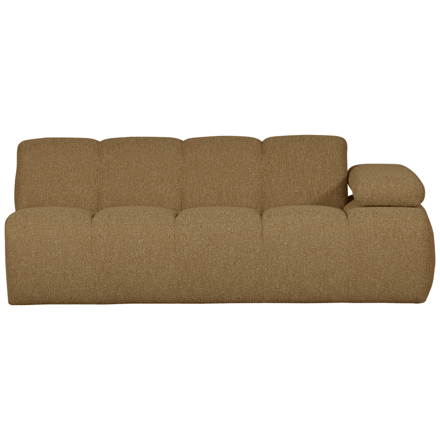 MOJO 2-ZITS ELEMENT ARM RECHTS BOUCLE GEEL/BRUIN MELANGE
